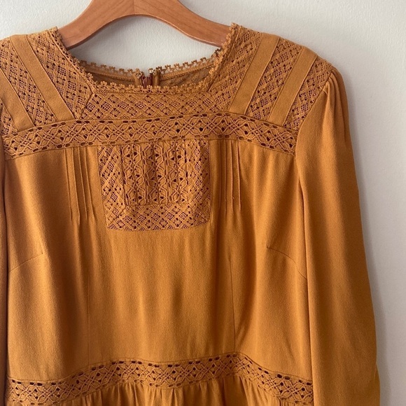 Point Sur Lacey Top Marled Mushroom Gold Size 10 - Picture 8 of 16